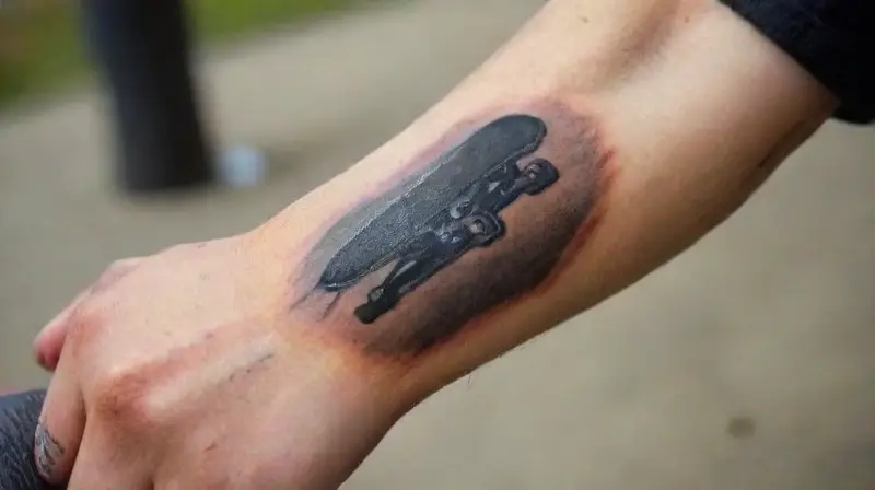 Minimalist Tattoos for Skateboarders and Athletes