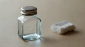 Medical supplies arranged neatly in natural light