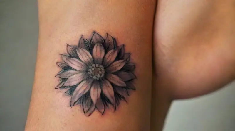 Elegant Black Ink Tattoos to Complement Silver Piercings