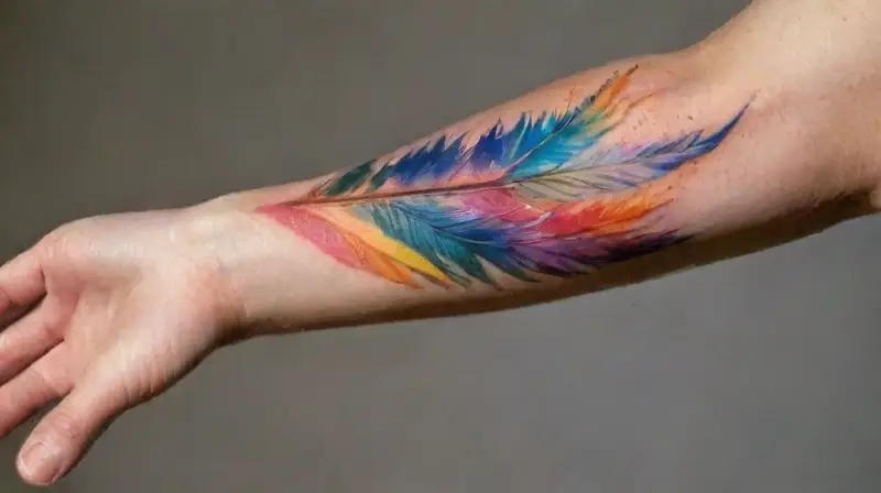 Trends in multi-colored and rainbow tattoos