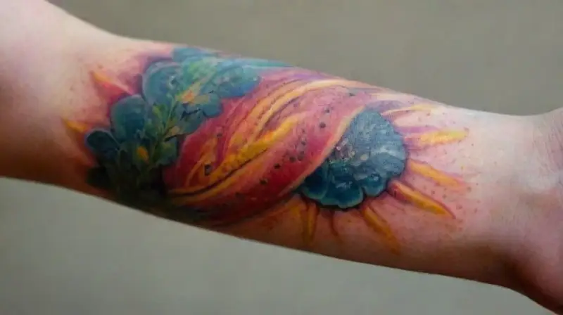 Bright color tattoos capturing vivid imagination